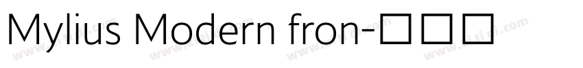 Mylius Modern fron字体转换